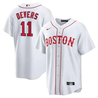 mens nike rafael devers white boston red sox 2021 patriots 